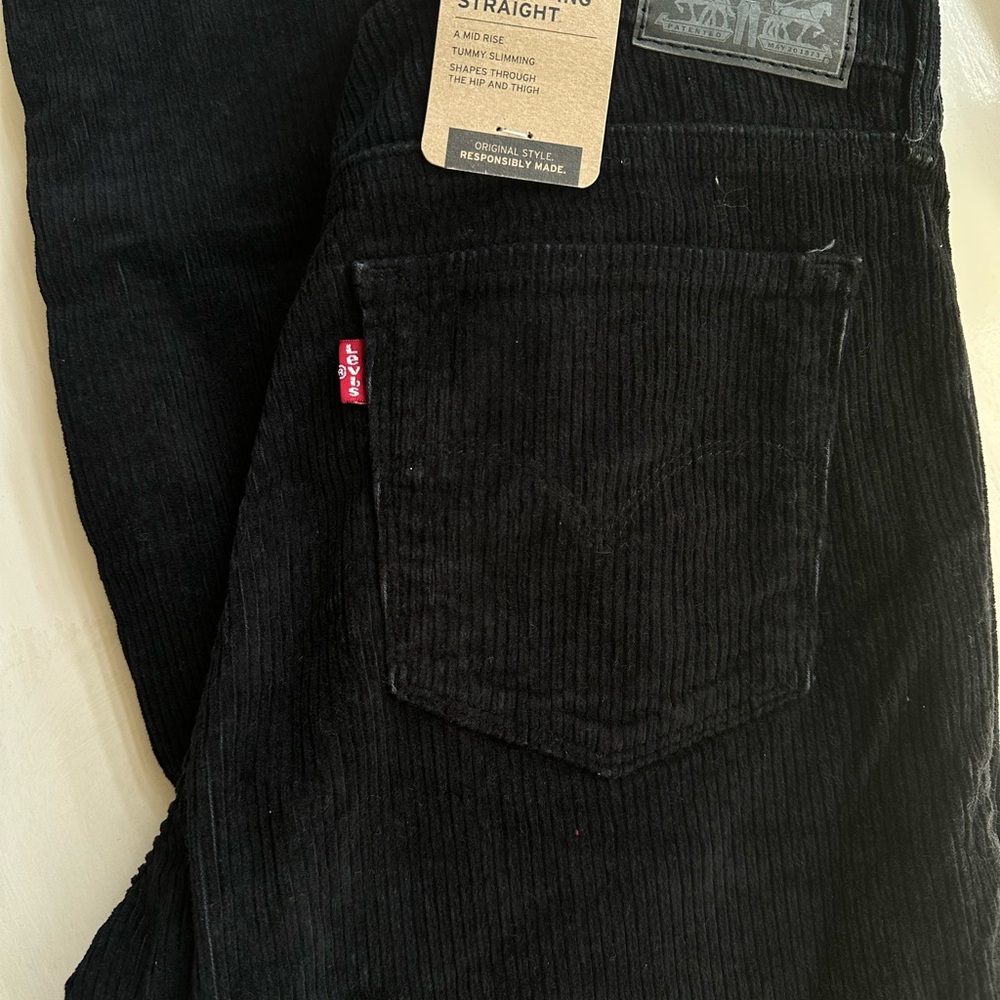 Levi's 314 Corduroy Black Jeans